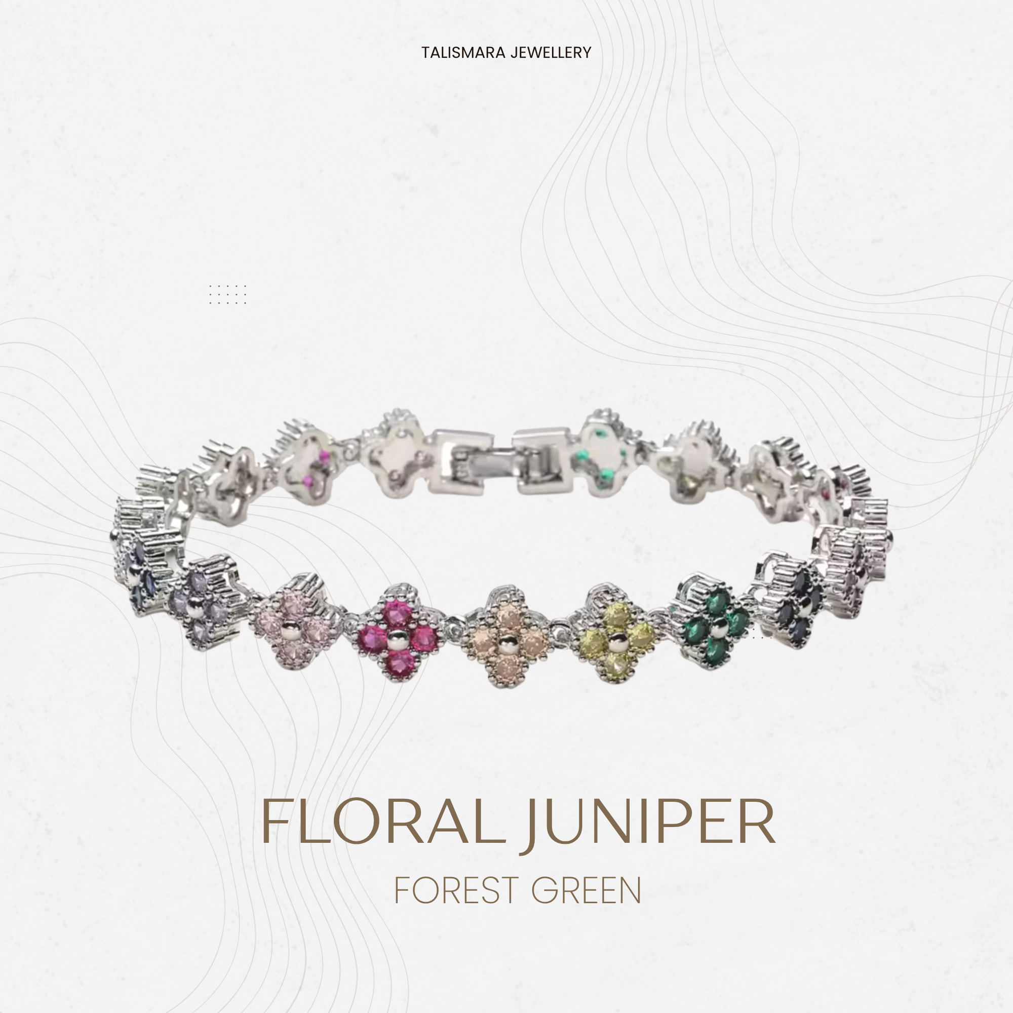 Floral Juniper Bracelet